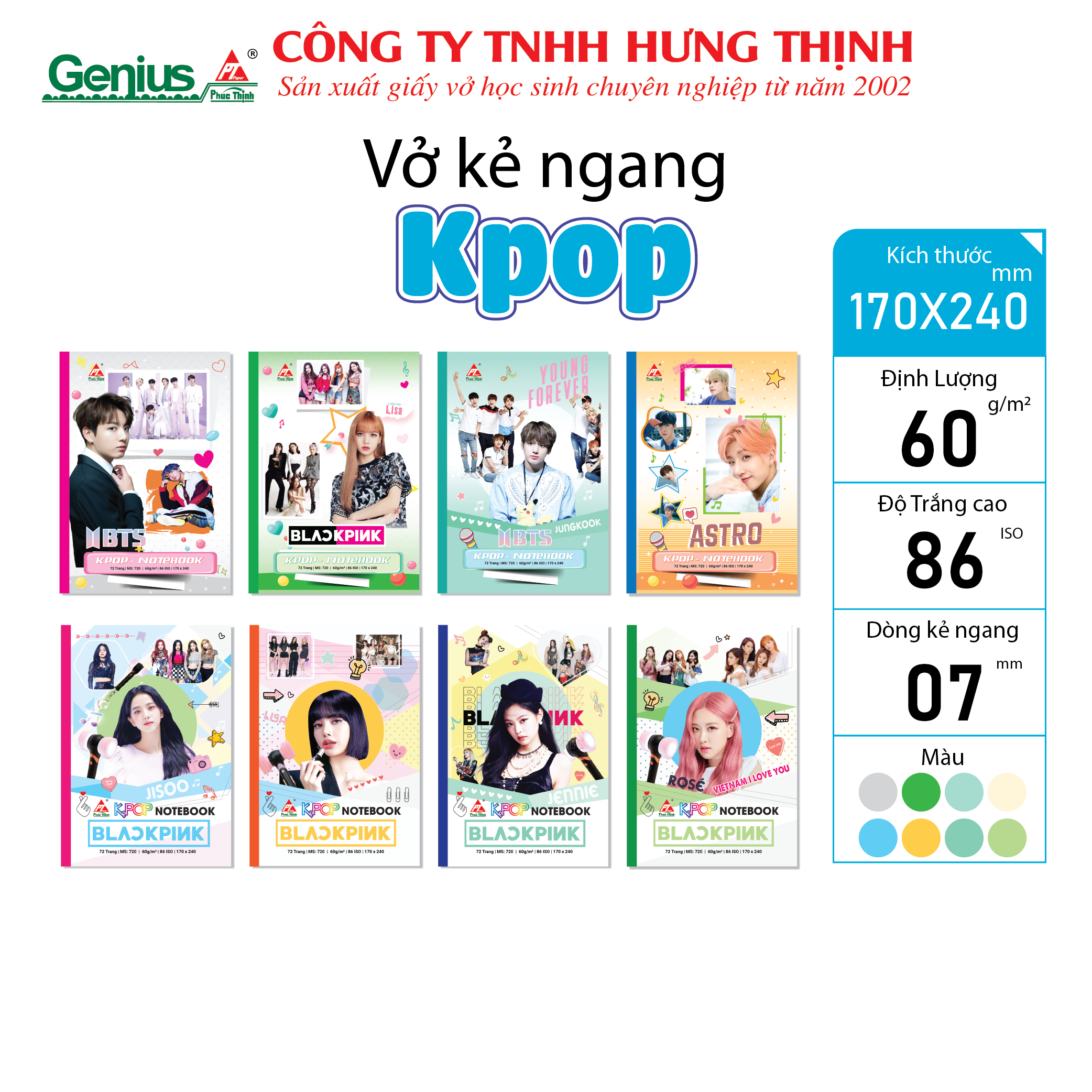 VỞ THẾP KPOP
