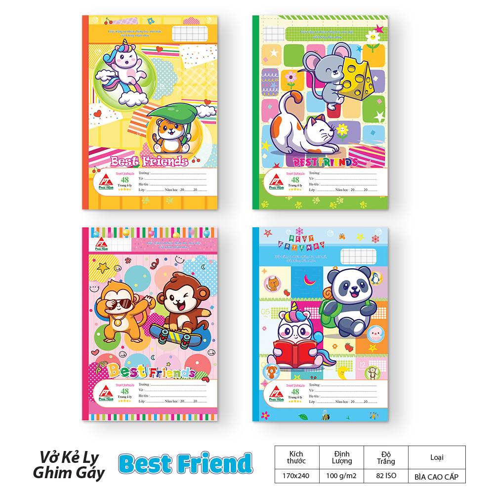 VỞ BEST FRIEND  CHỐNG LÓA MỎI MẮT