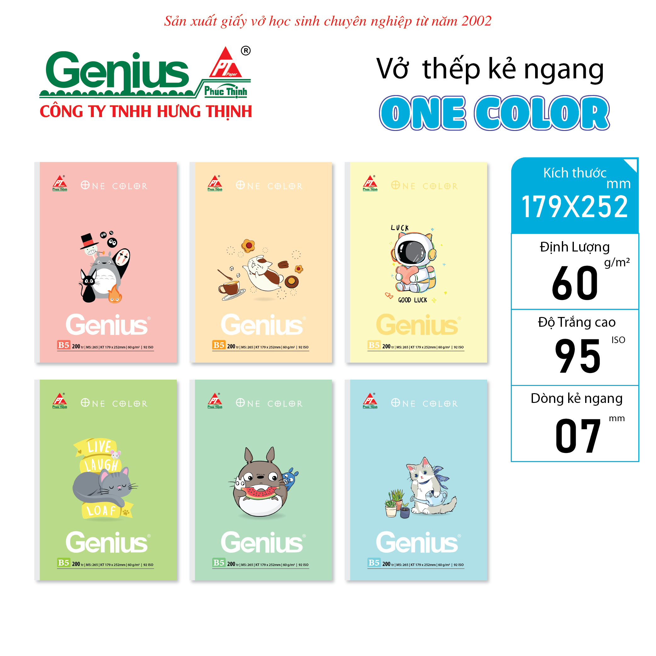 Vở thếp One Color