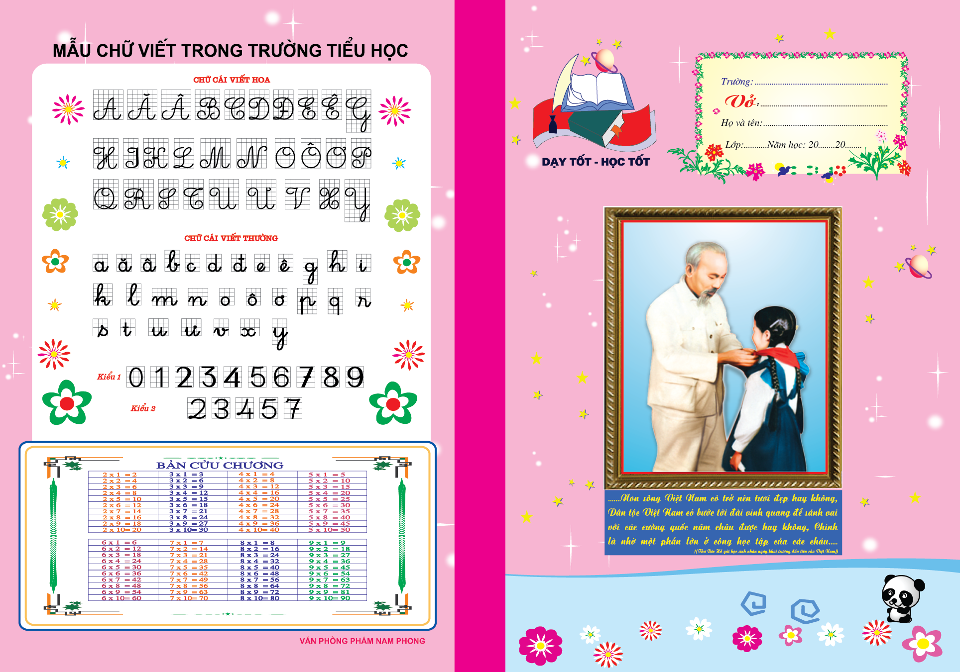 vở ô ly ảnh bác